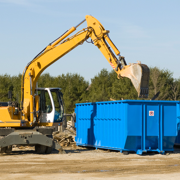 how does a residential dumpster rental service work in Hydes